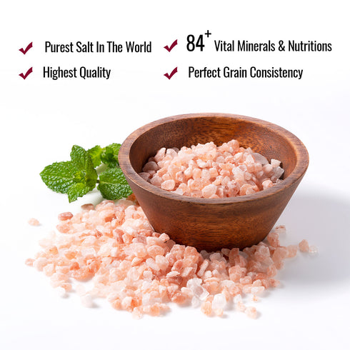 Pink Salt Coarse, Glass Jar with Cork - 1.1 lbs | HIMALAYAN CHEF